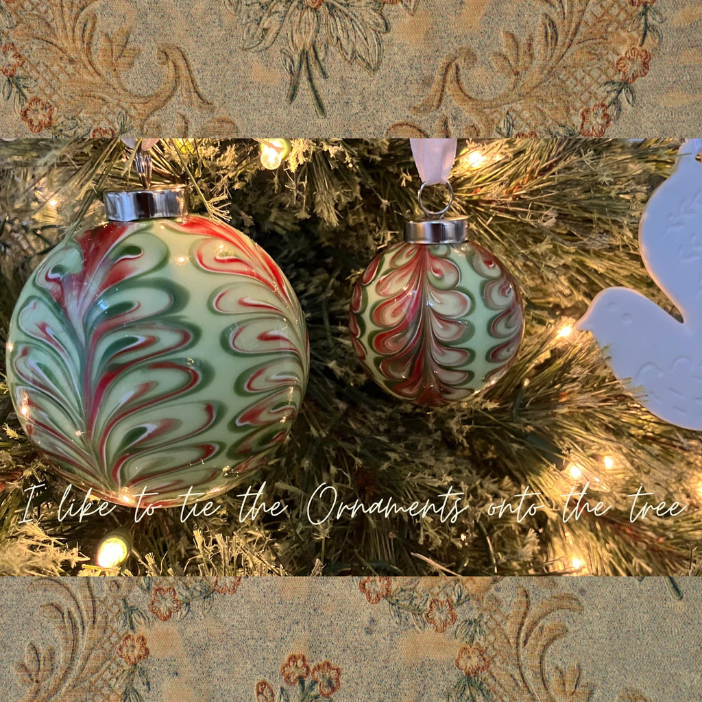 Petite Christmas Ornament Hand blown glass | Handcrafted unique gift | One-of-a-kind Decoration