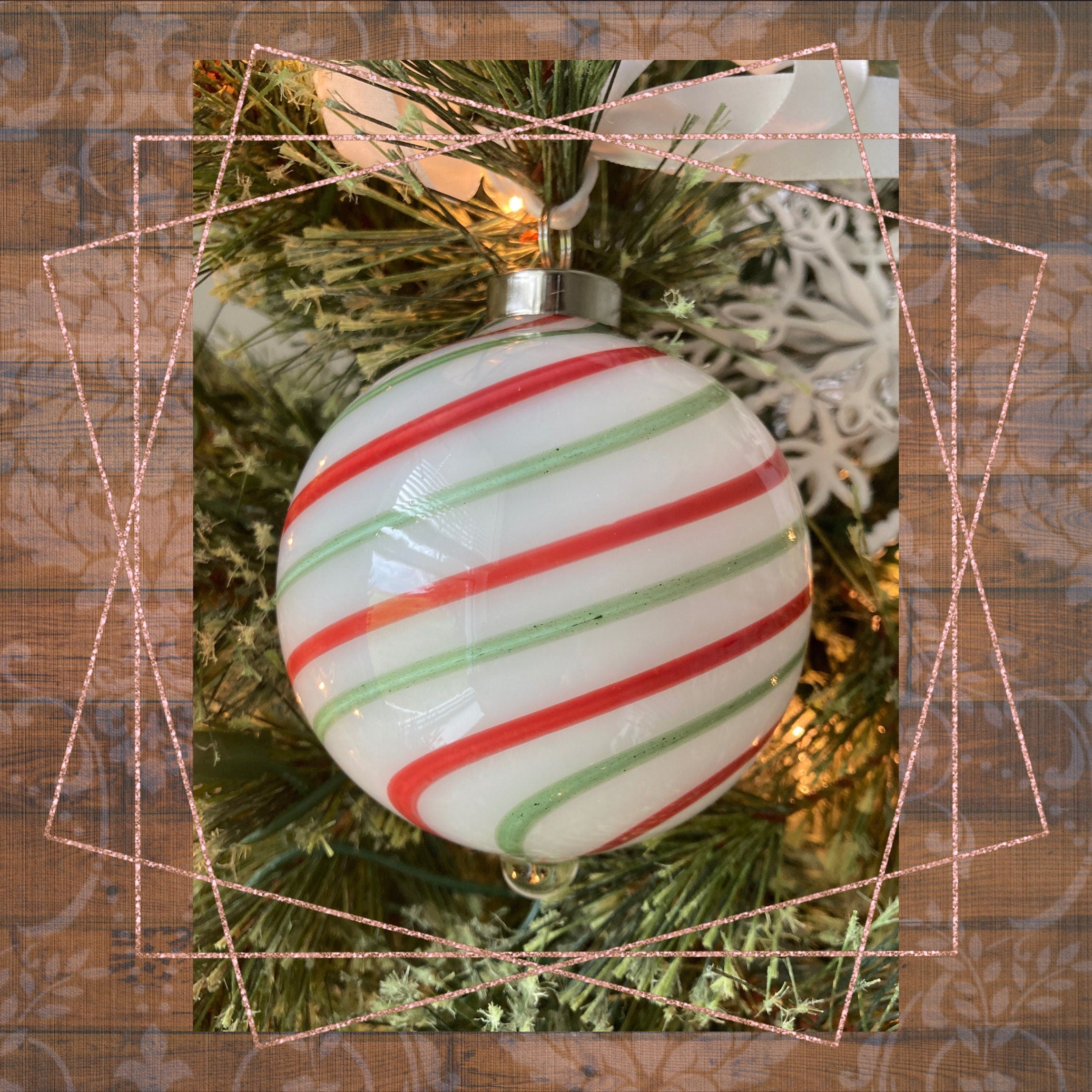 Blown Glass Christmas Ornament | One-of-a-Kind | Unique Holiday Gift