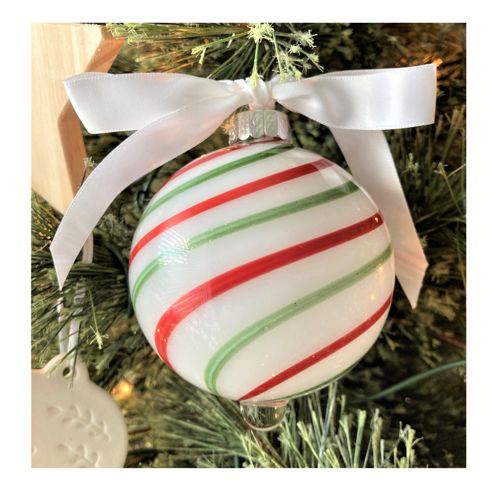 Blown Glass Christmas Ornament | One-of-a-Kind | Unique Holiday Gift