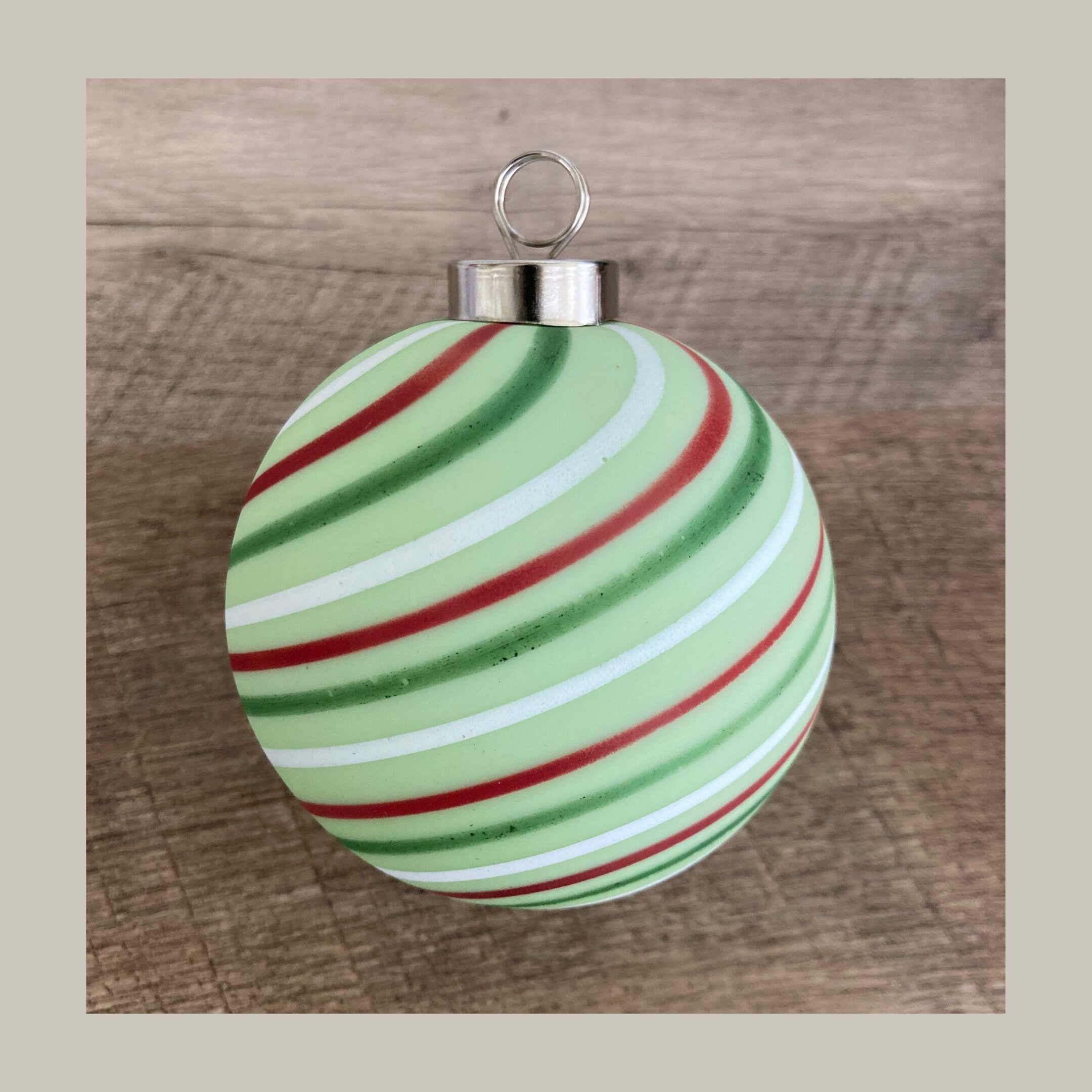 Christmas Ornament Hand-blown | one-of-a-kind | Unique Holiday Gift