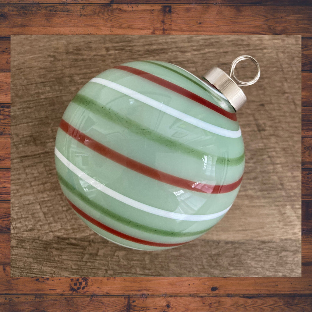 Blown Glass Christmas Ornament | one-of-a-kind | Unique holiday gift