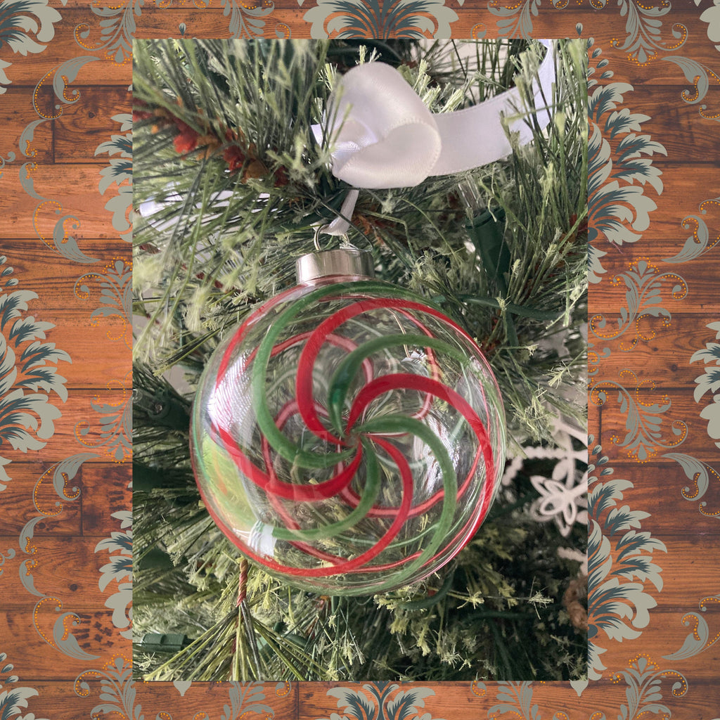 Christmas Ornament Hand-blown | one-of-a-kind | Unique Holiday Gift