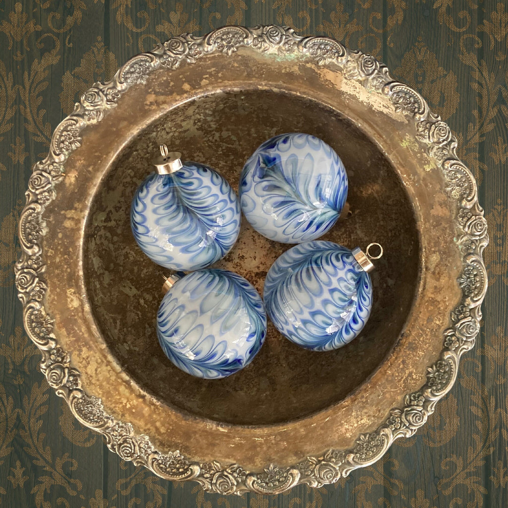 Blown Glass Christmas Ornament | one-of-a-kind | Unique Holiday Gift