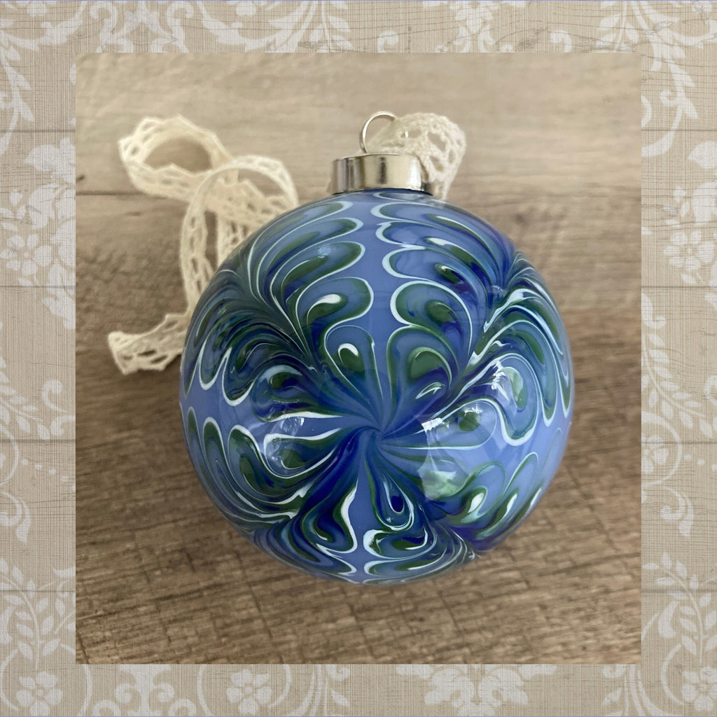 Christmas Ornament Hand-blown | One-of-a-kind | Unique Holiday gift