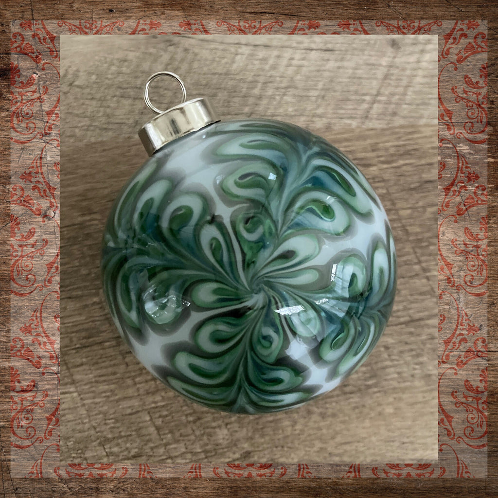 Christmas Ornament Hand-blown | One of a kind | Unique Holiday Gift