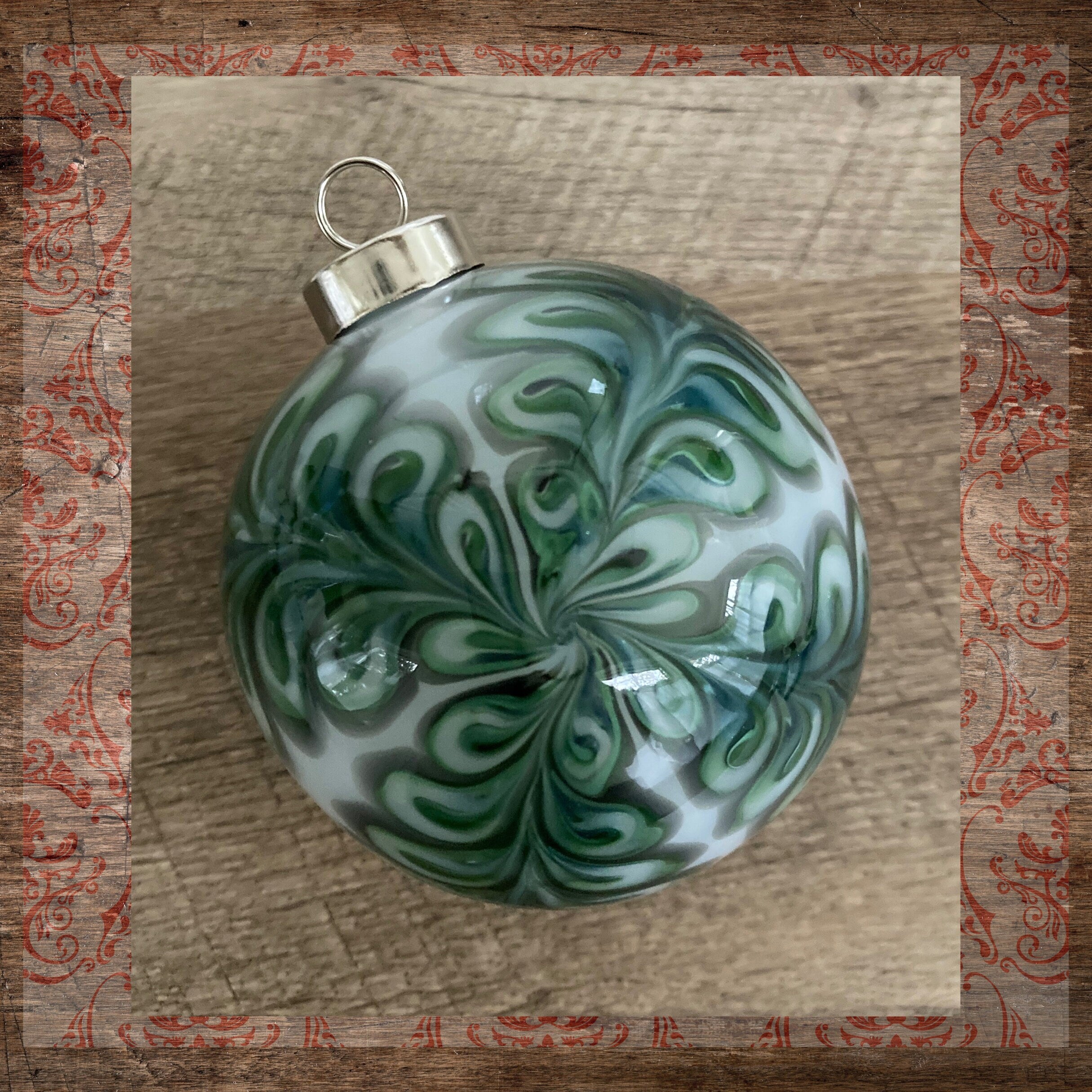 Christmas Ornament Hand-blown | One of a kind | Unique Holiday Gift