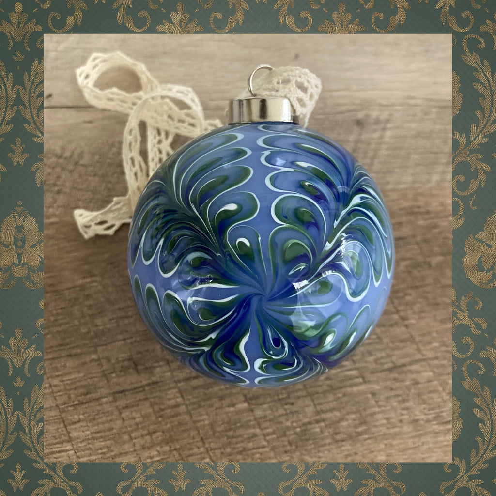 Christmas Ornament Hand-blown | One-of-a-kind | Unique Holiday gift