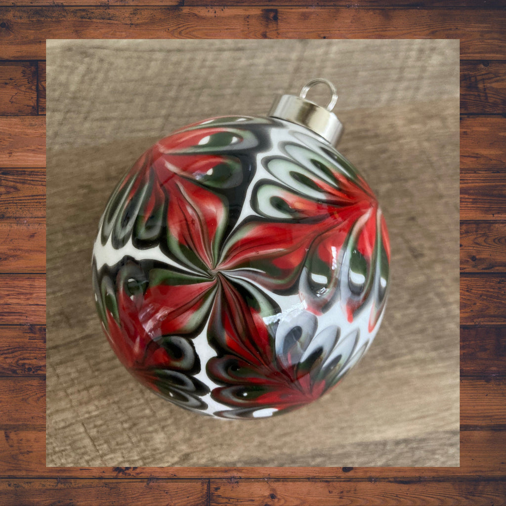 Christmas Ornament Handcrafted Blown Glass | Exclusive | Distinctive Holiday Present