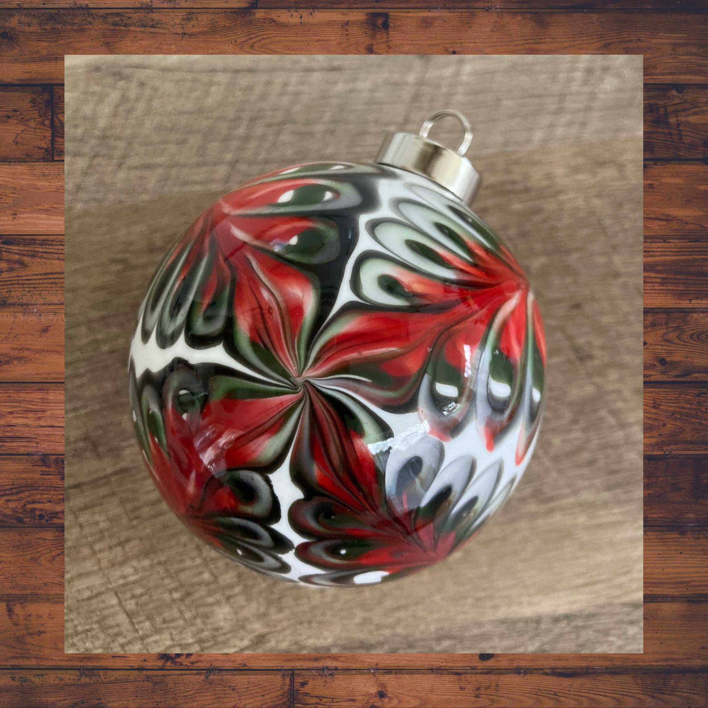 Christmas Ornament Handcrafted Blown Glass | Exclusive | Distinctive Holiday Present