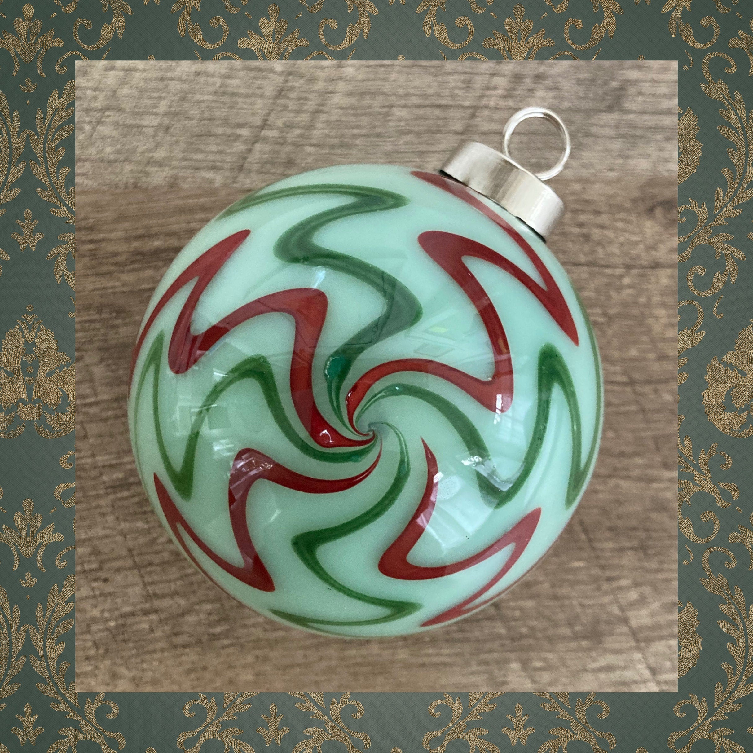 Christmas Ornament Hand-blown | one-of-a-kind | Unique Holiday Gift