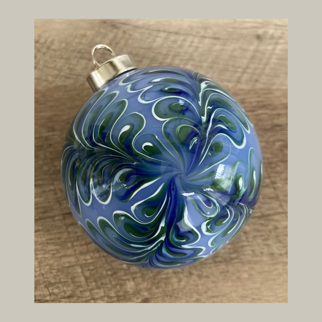 Christmas Ornament Hand-blown | One-of-a-kind | Unique Holiday gift