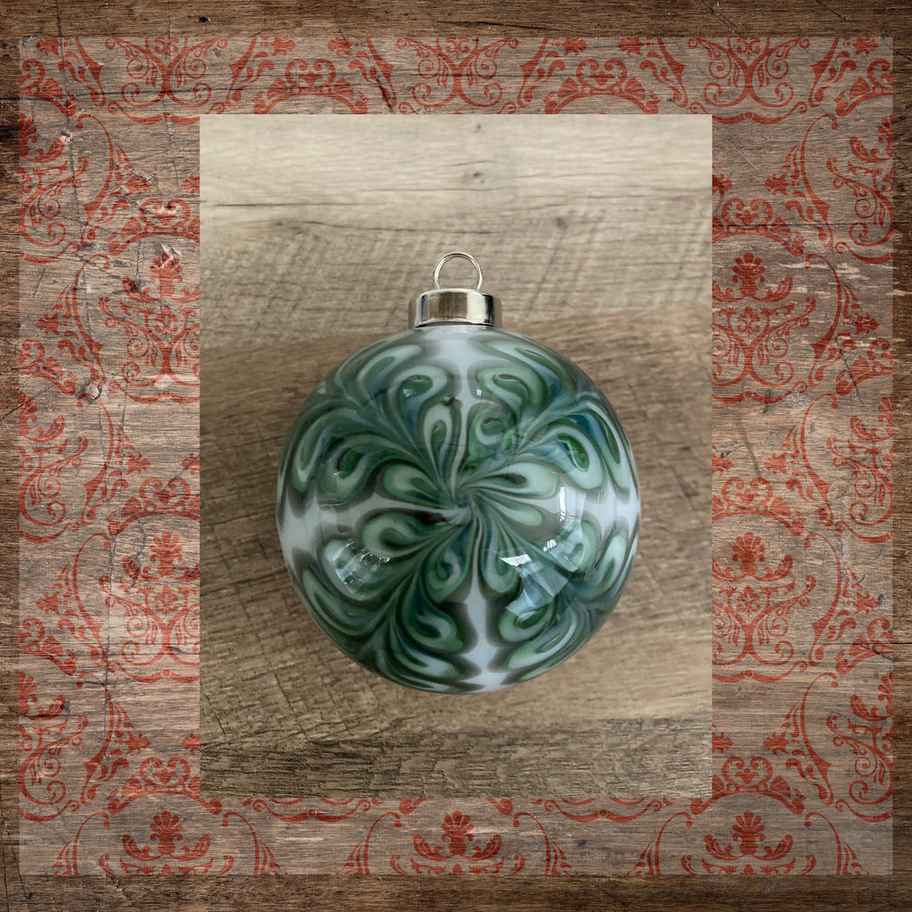 Christmas Ornament Hand-blown | One of a kind | Unique Holiday Gift