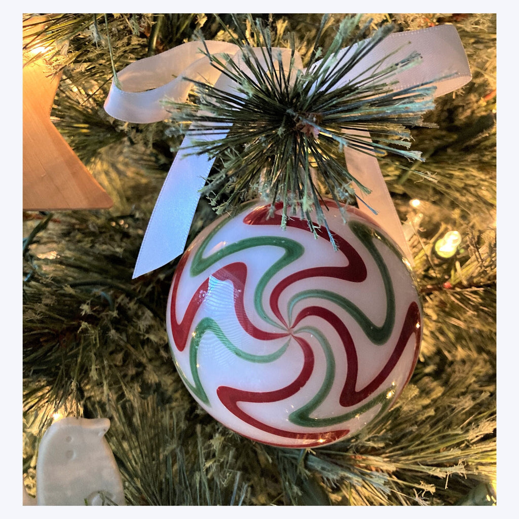 Hand blown glass Holiday decor Christmas ornament | One-of-a-kind | Unique Holiday gift