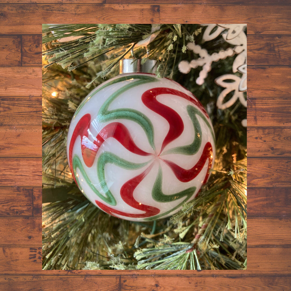 Hand blown glass Holiday decor Christmas ornament | One-of-a-kind | Unique Holiday gift