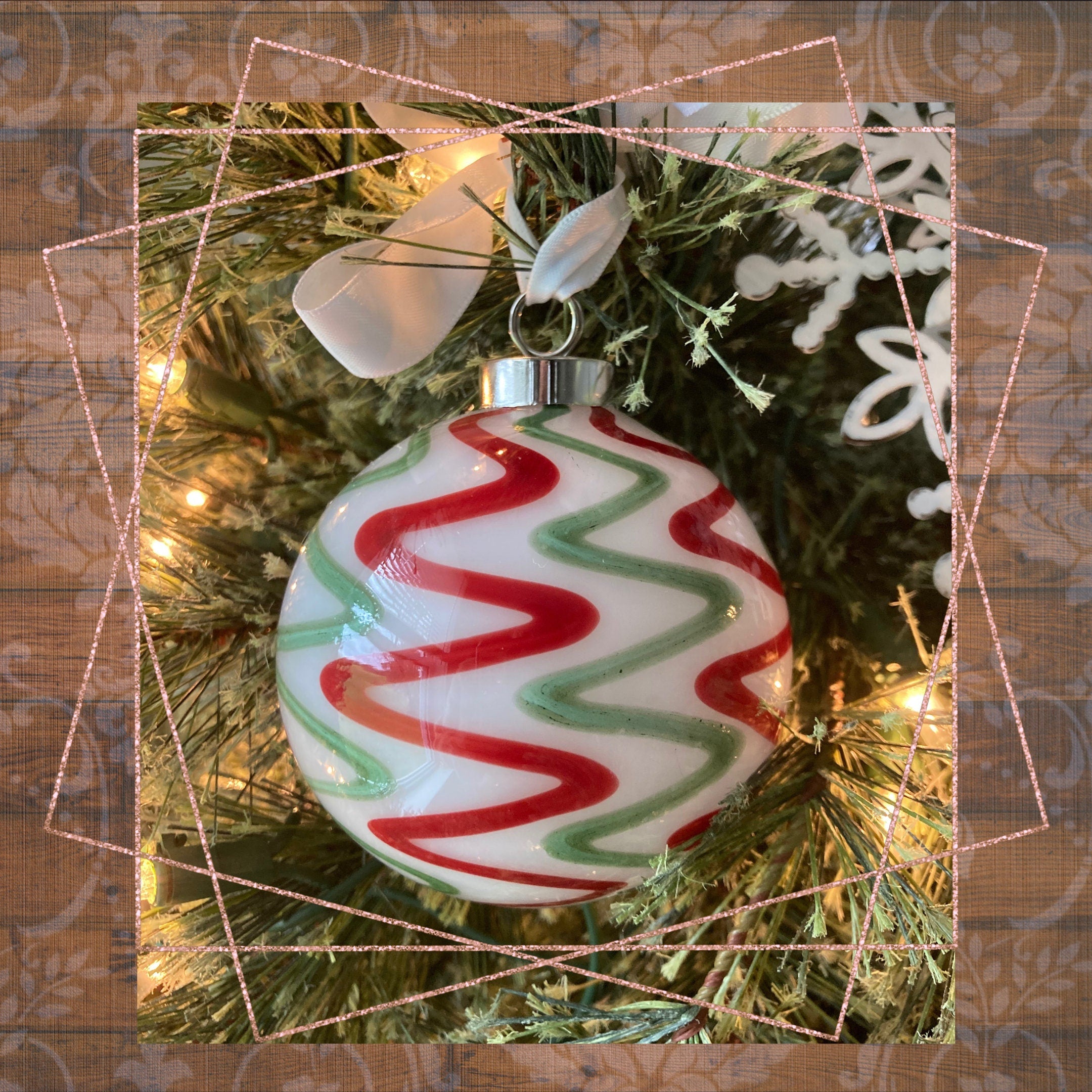 Hand blown glass holiday decor Christmas ornaments | One-of-a-kind | Unique Holiday Gift