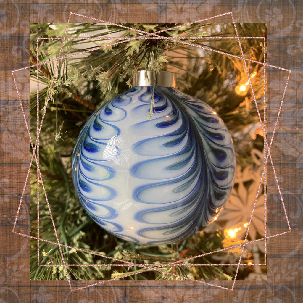 Blown Glass Christmas Ornament | one-of-a-kind | Unique Holiday Gift
