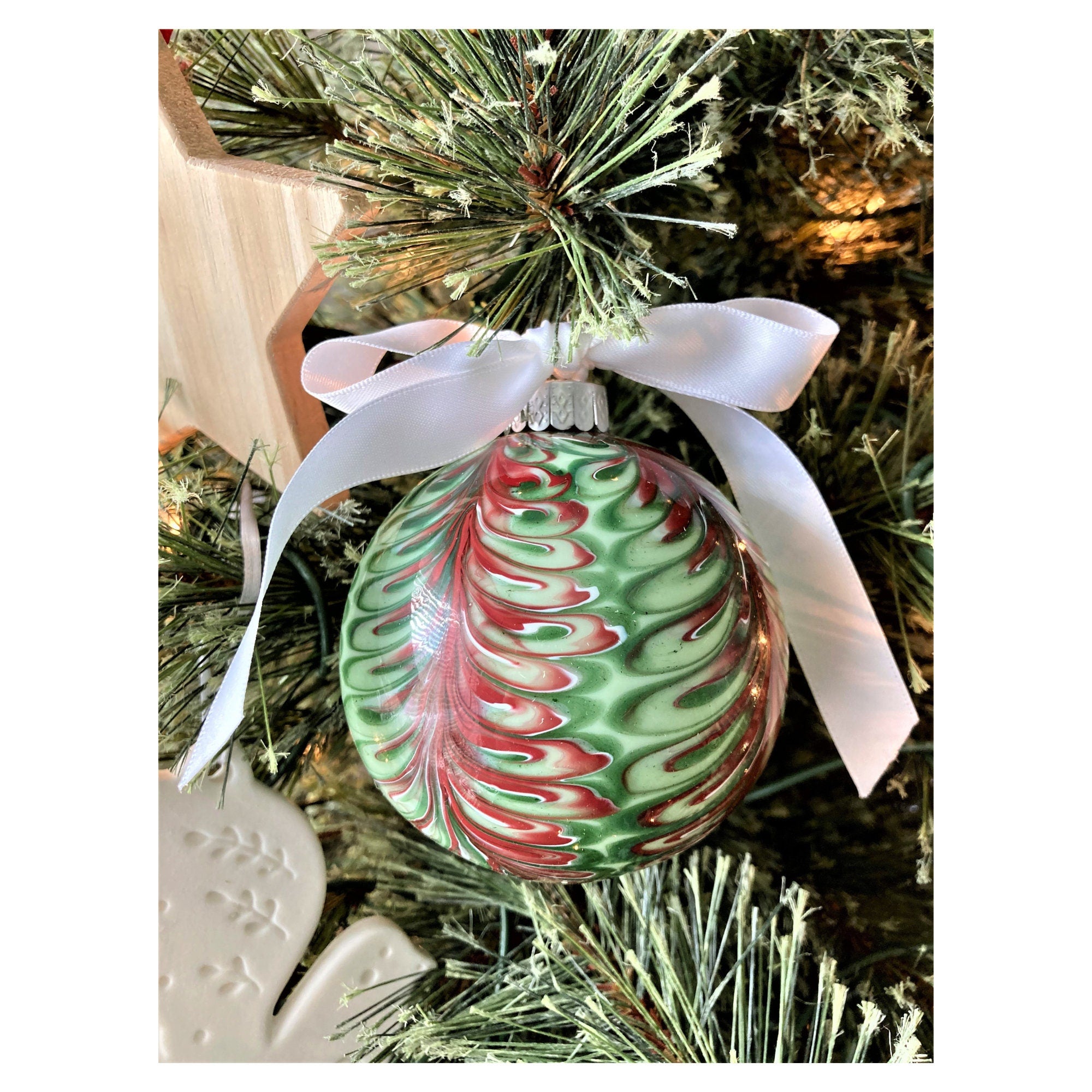 Hand-Blown Glass Christmas Ornament | Unique | One-of-a-Kind Holiday Decoration