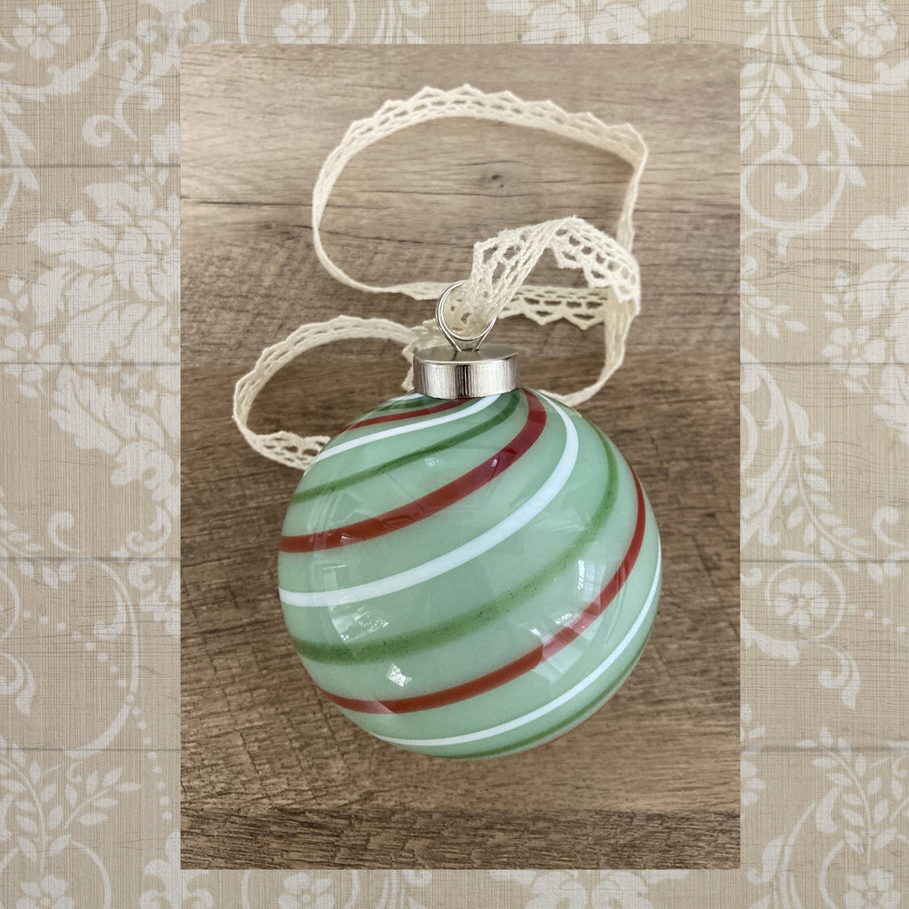 Blown Glass Christmas Ornament | one-of-a-kind | Unique holiday gift
