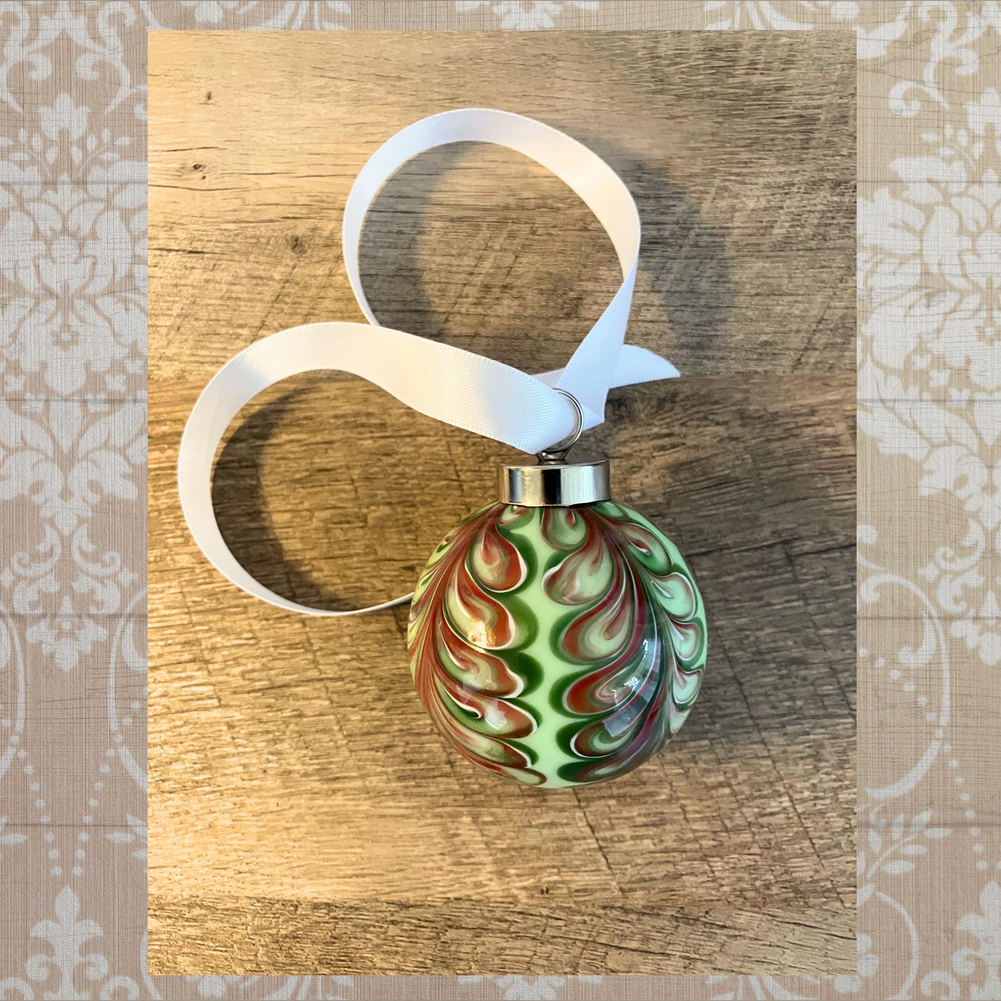 Petite Christmas Ornament Hand blown glass | Handcrafted unique gift | One-of-a-kind Decoration