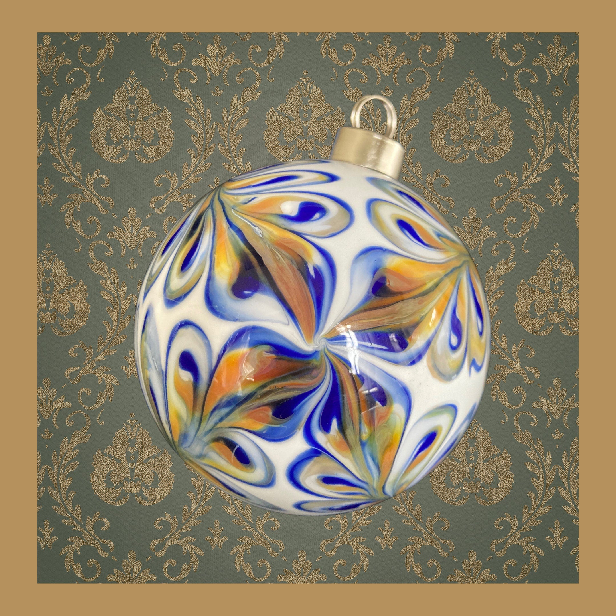 Blown Glass Christmas Ornament | One-of-a-kind | Unique Holiday Gift