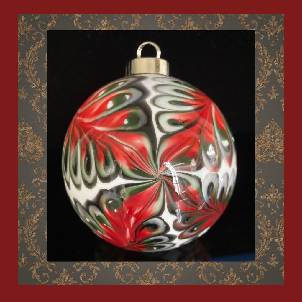 Christmas Ornament Handcrafted Blown Glass | Exclusive | Distinctive Holiday Present