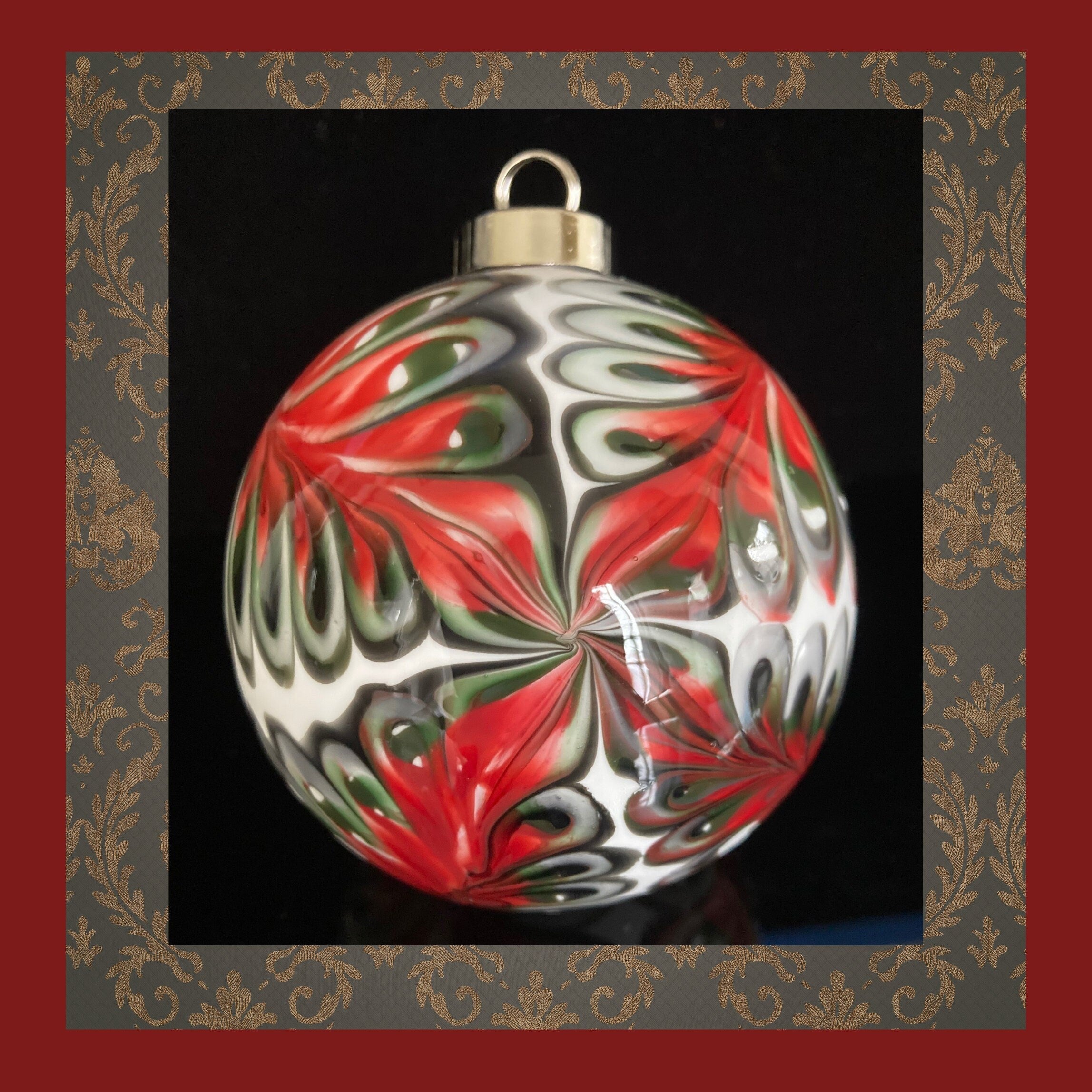 Christmas Ornament Handcrafted Blown Glass | Exclusive | Distinctive Holiday Present