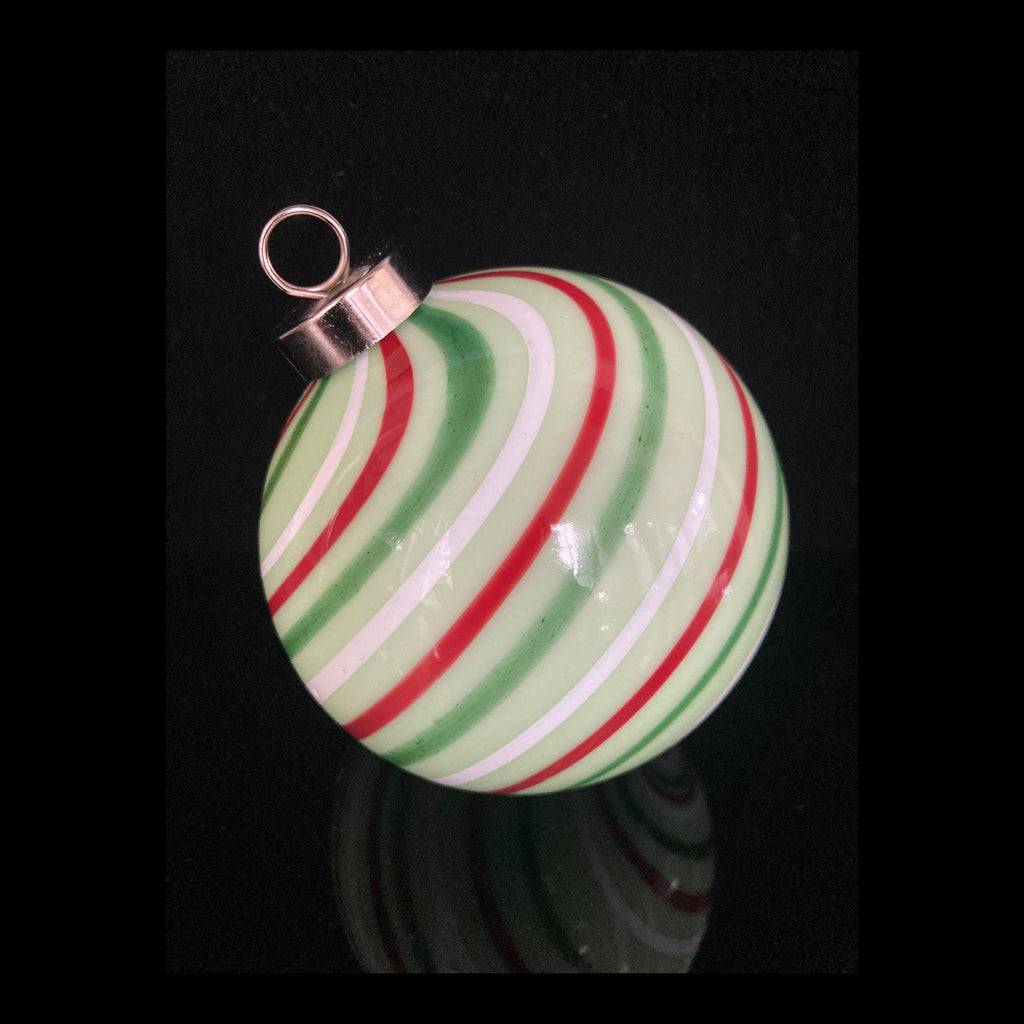 Glass Christmas Ornament Festive Holiday decor | one-of-a-kind | Unique Holiday gift