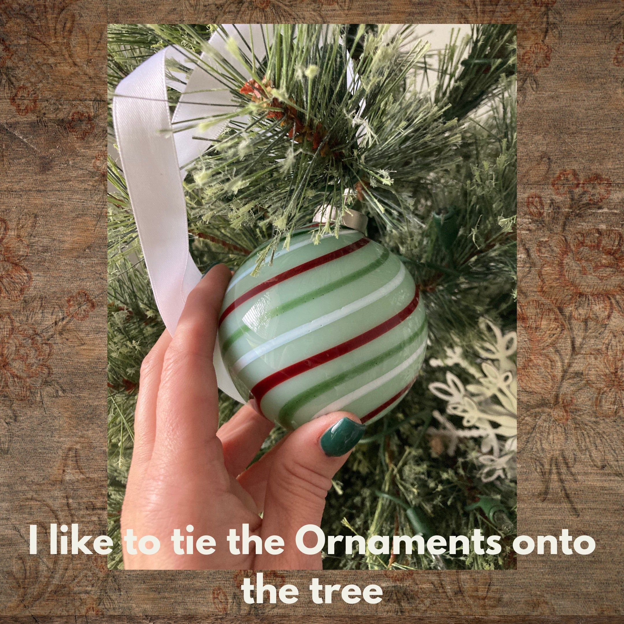 Blown Glass Christmas Ornament | one-of-a-kind | Unique holiday gift