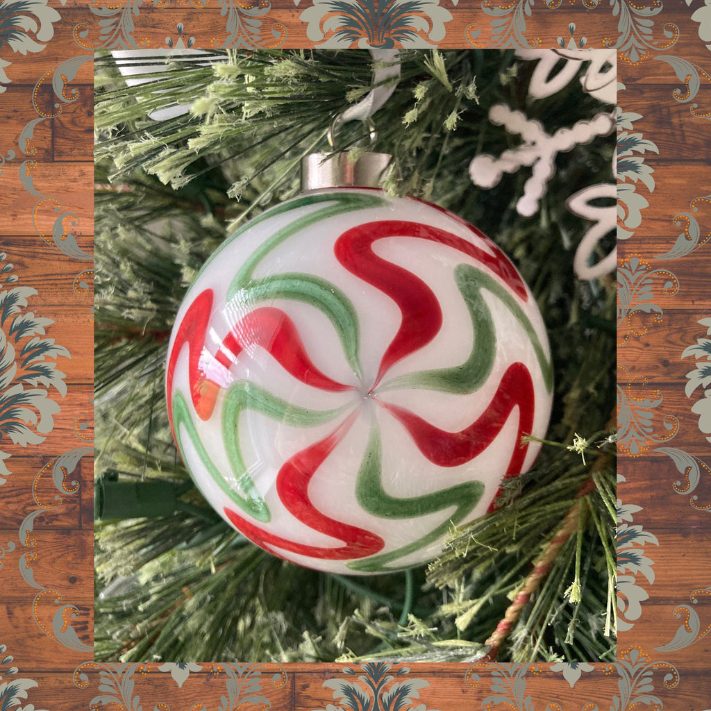 Hand blown glass Holiday decor Christmas ornament | One-of-a-kind | Unique Holiday gift