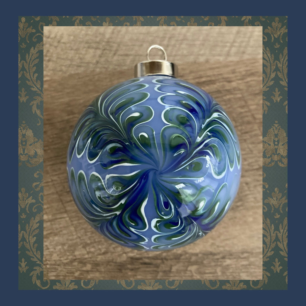 Christmas Ornament Hand-blown | One-of-a-kind | Unique Holiday gift