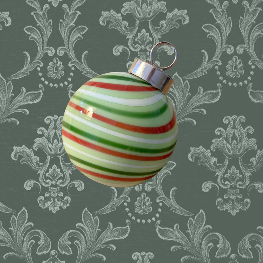 Petite Handblown Glass Festive Ornaments Set of 4 - Perfect Holiday Gift!