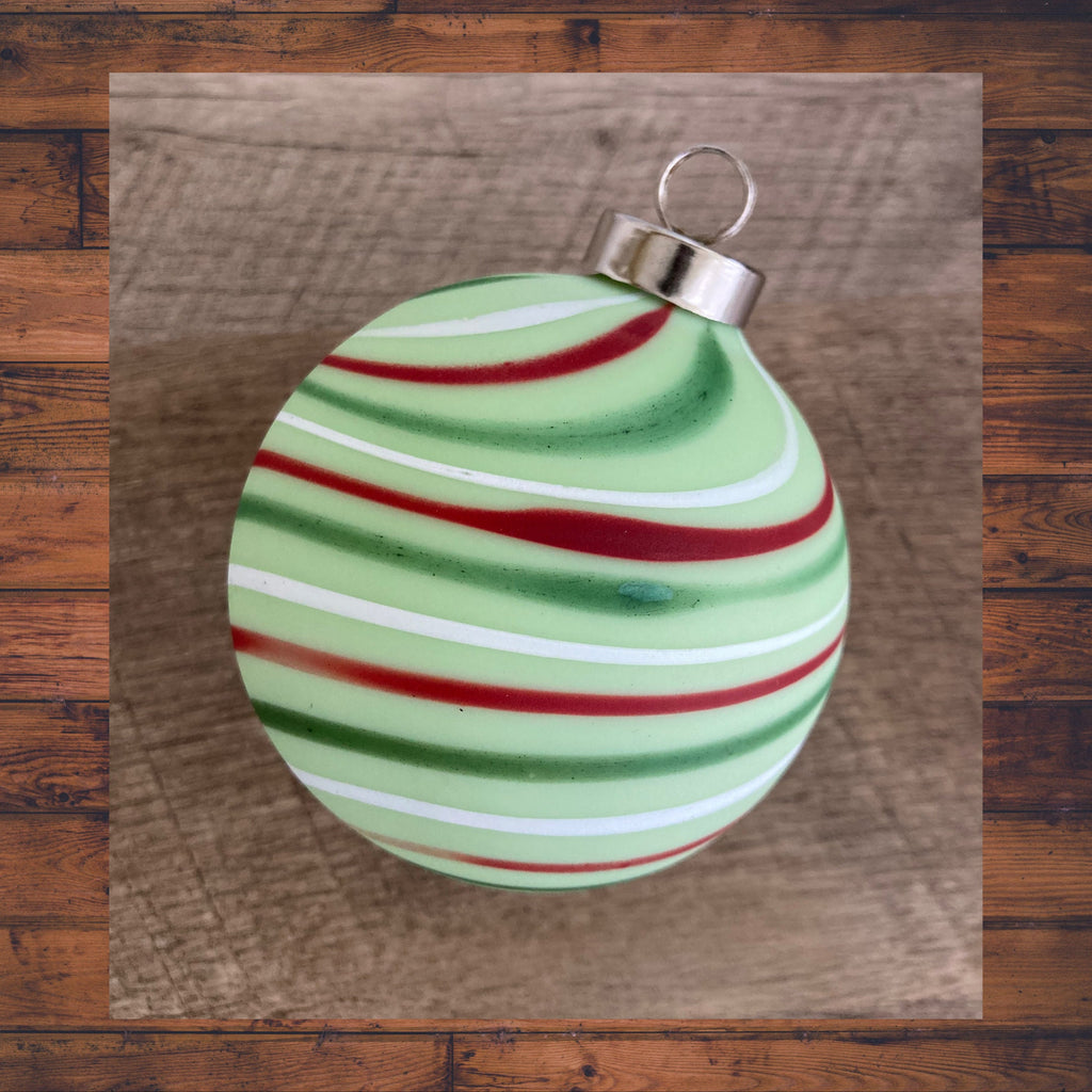 Christmas Ornament Hand-blown | one-of-a-kind | Unique Holiday Gift