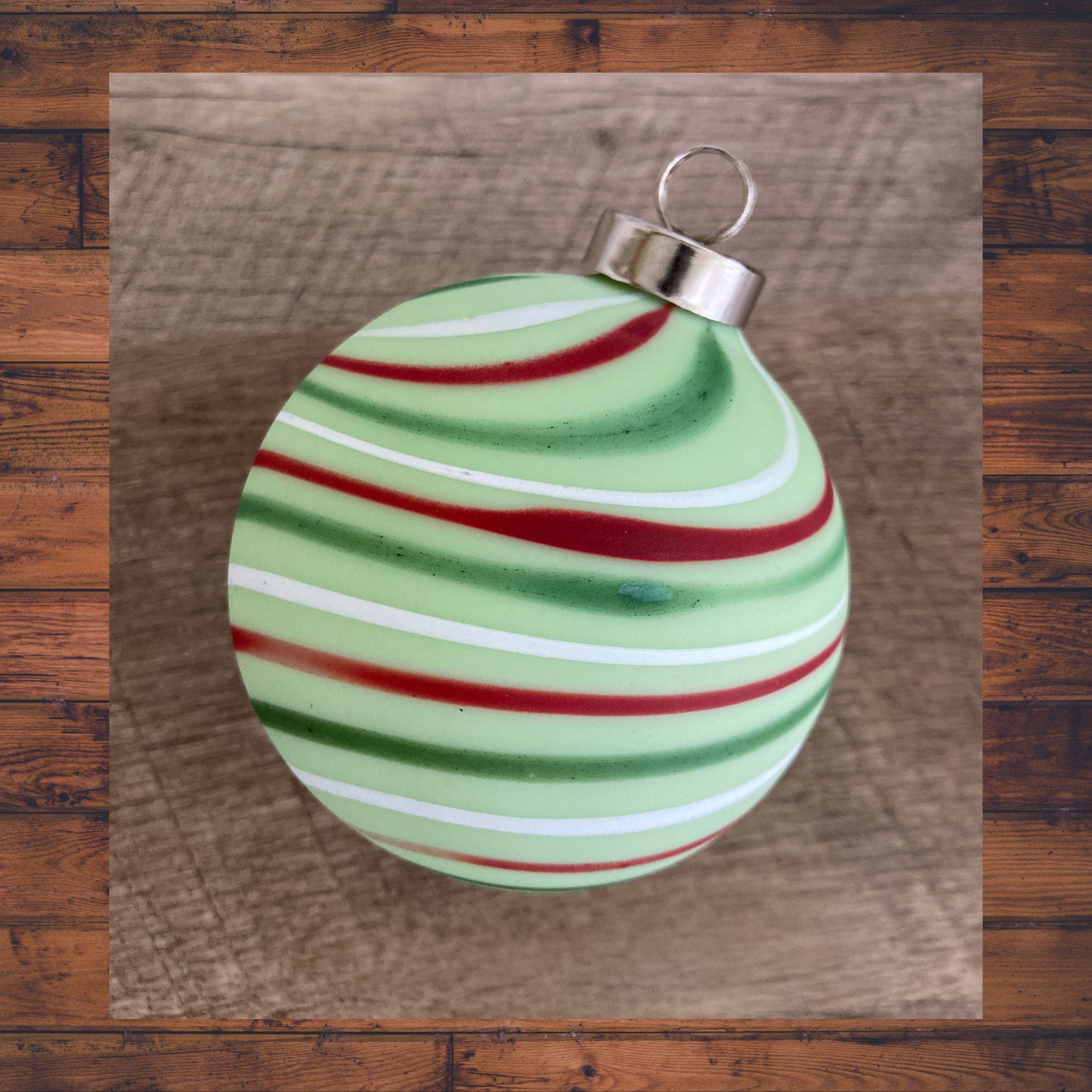 Christmas Ornament Hand-blown | one-of-a-kind | Unique Holiday Gift