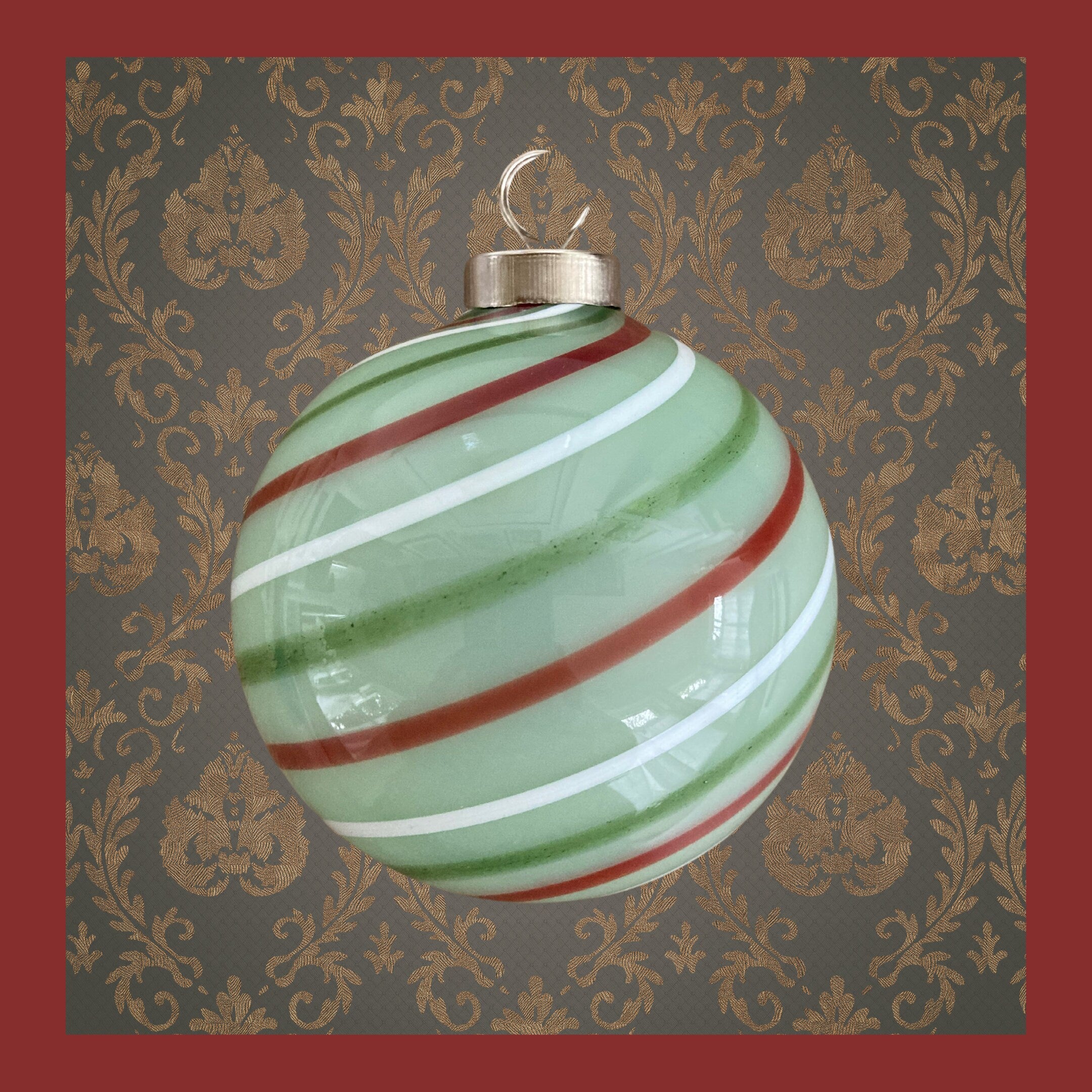 Blown Glass Christmas Ornament | one-of-a-kind | Unique holiday gift