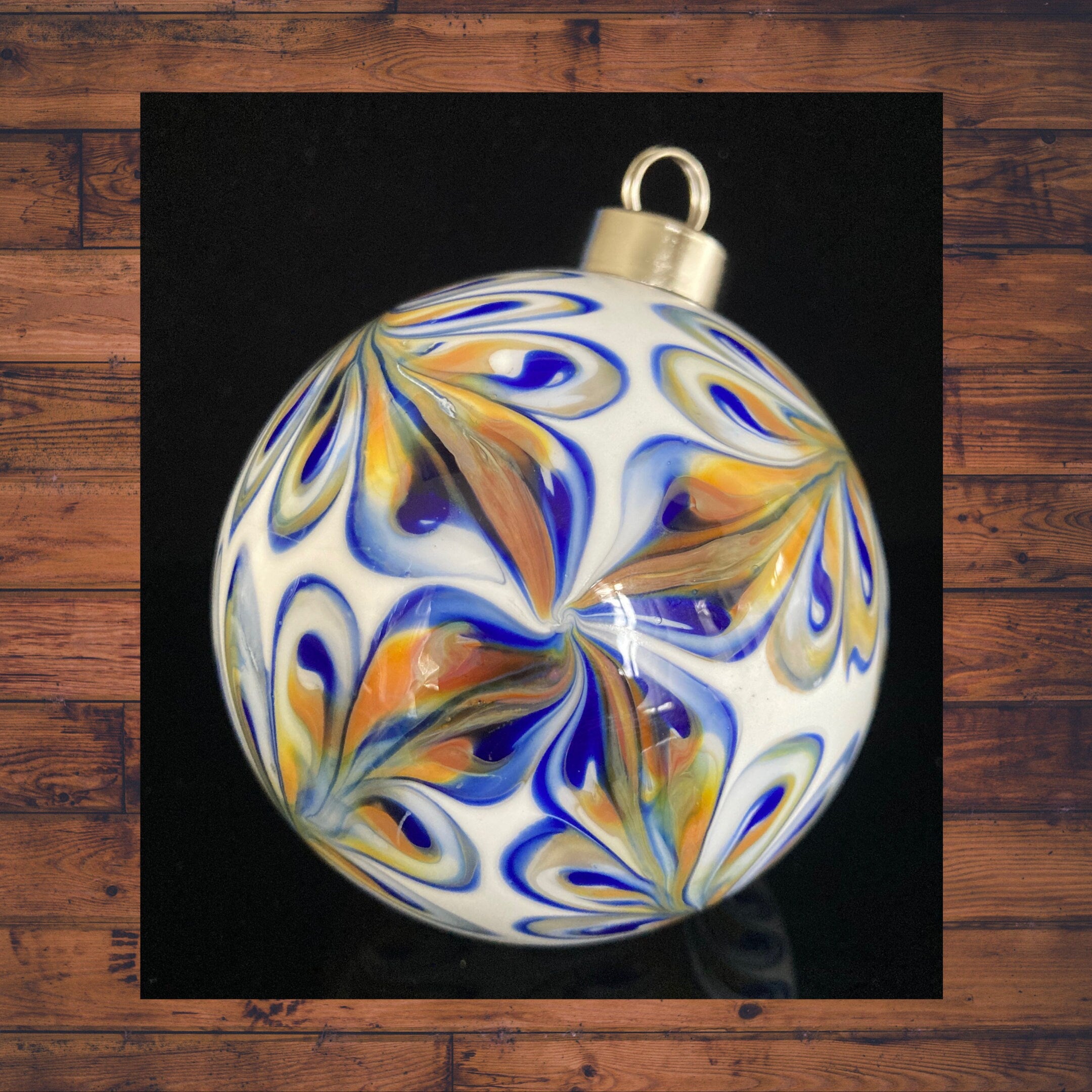 Blown Glass Christmas Ornament | One-of-a-kind | Unique Holiday Gift