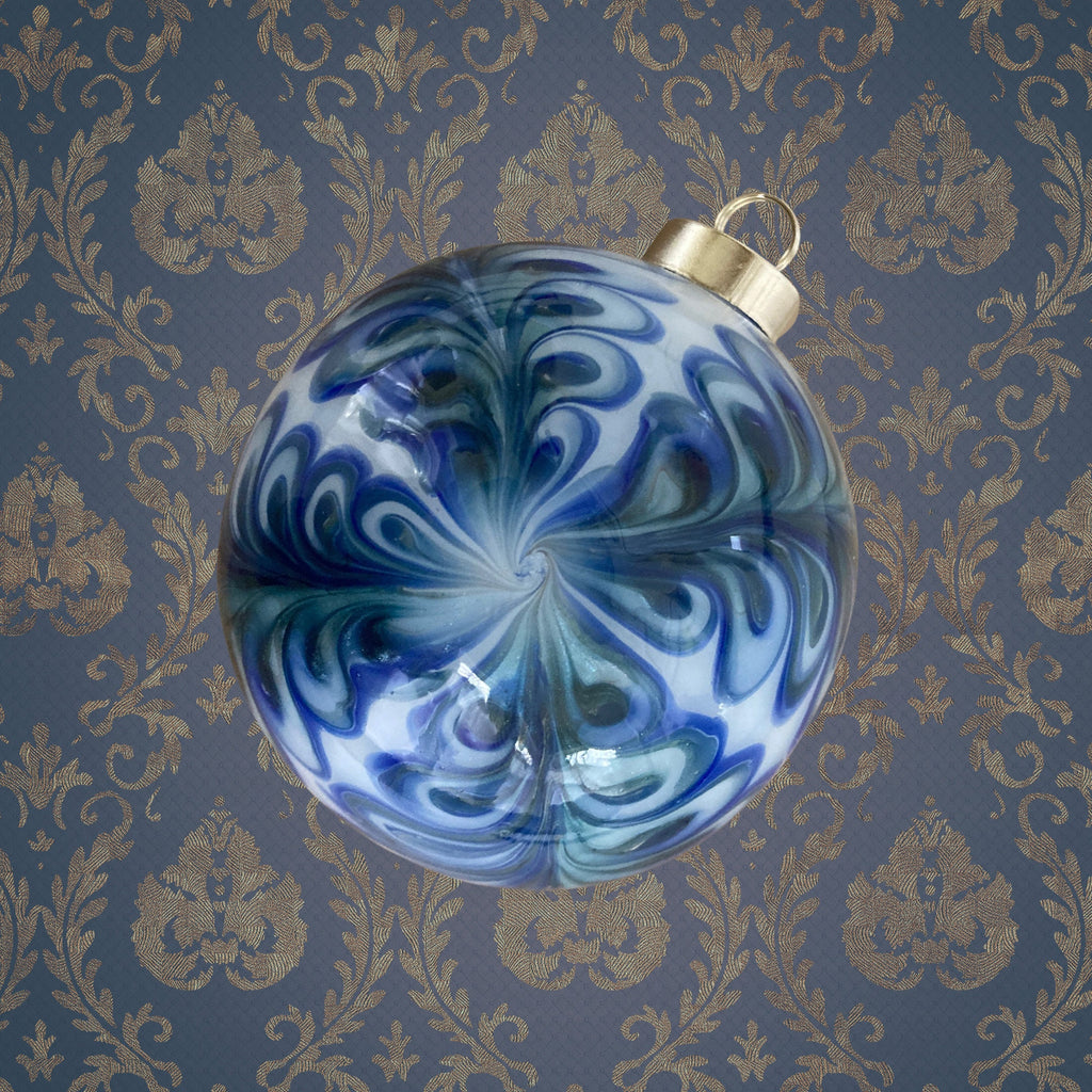Christmas Ornament Hand-blown | one-of-a-kind | Unique Holiday gift