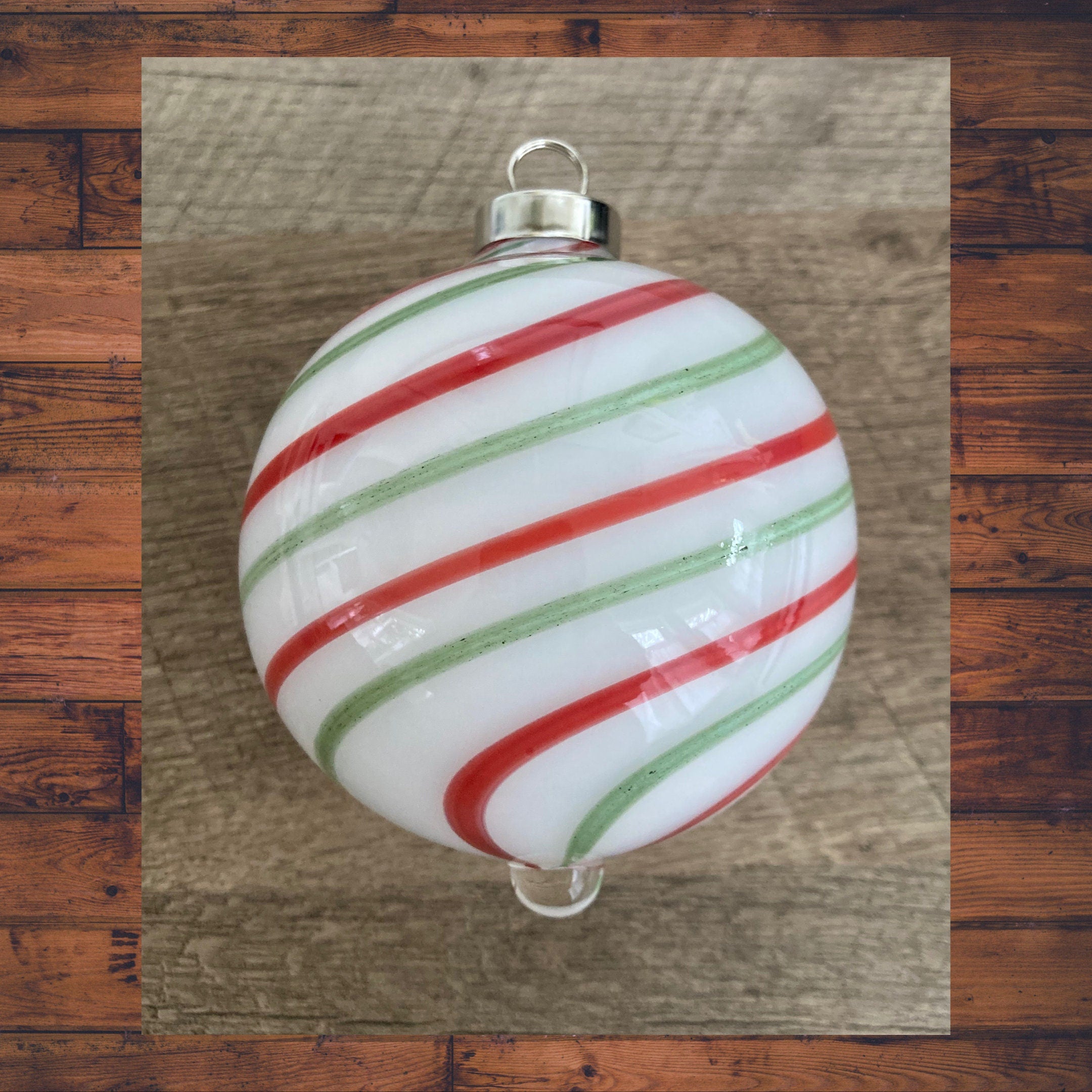 Blown Glass Christmas Ornament | One-of-a-Kind | Unique Holiday Gift
