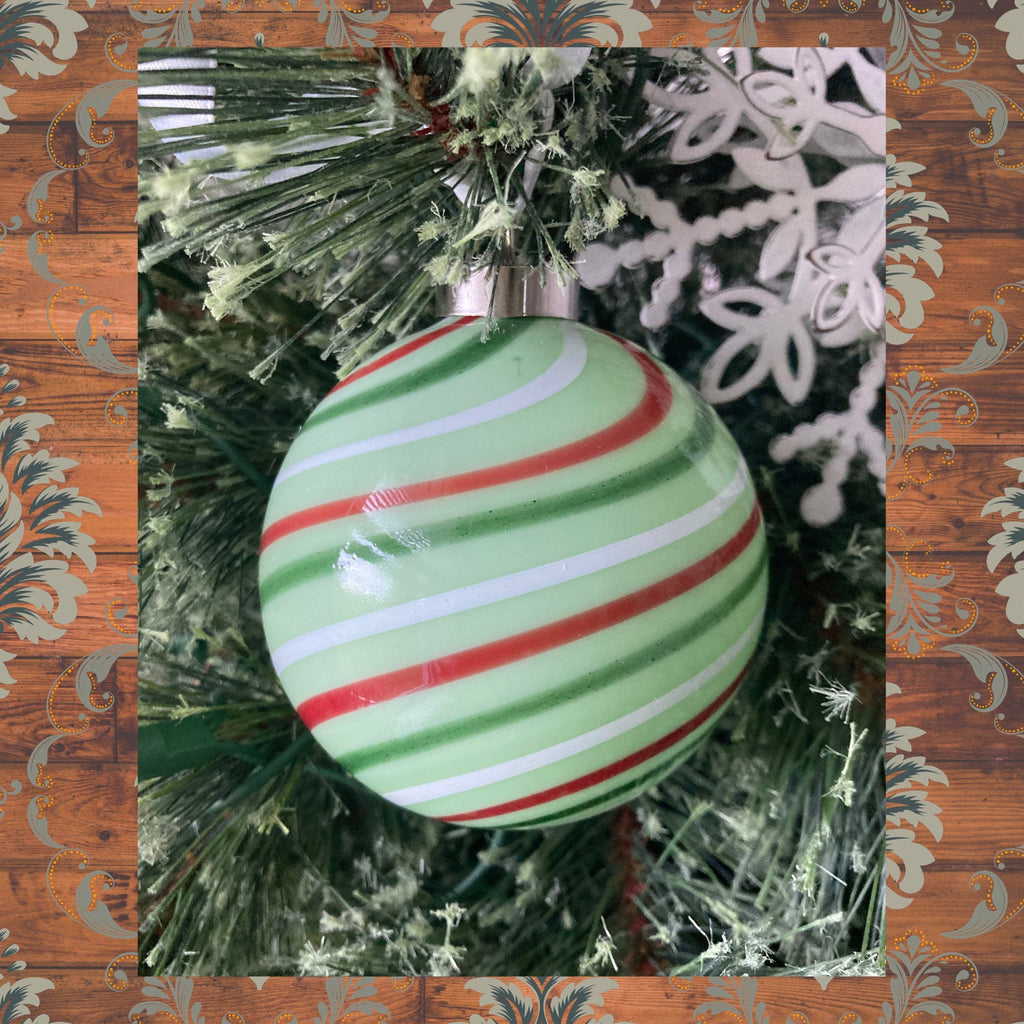 Glass Christmas Ornament Festive Holiday decor | one-of-a-kind | Unique Holiday gift