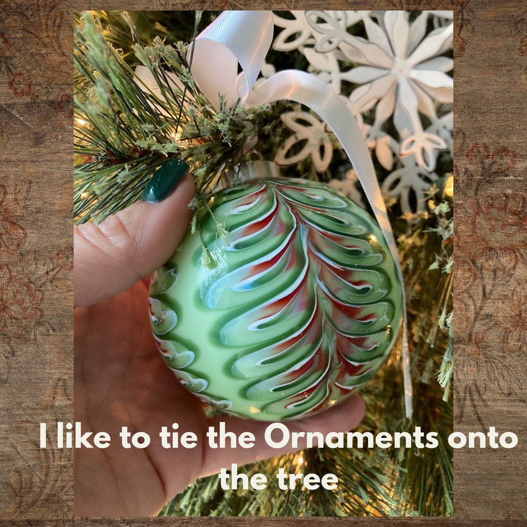 Hand-Blown Glass Christmas Ornament | Unique | One-of-a-Kind Holiday Decoration