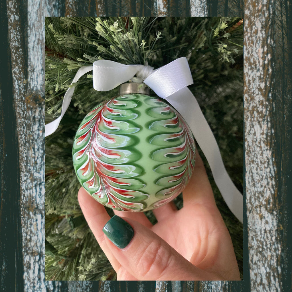Hand-Blown Glass Christmas Ornament | Unique | One-of-a-Kind Holiday Decoration