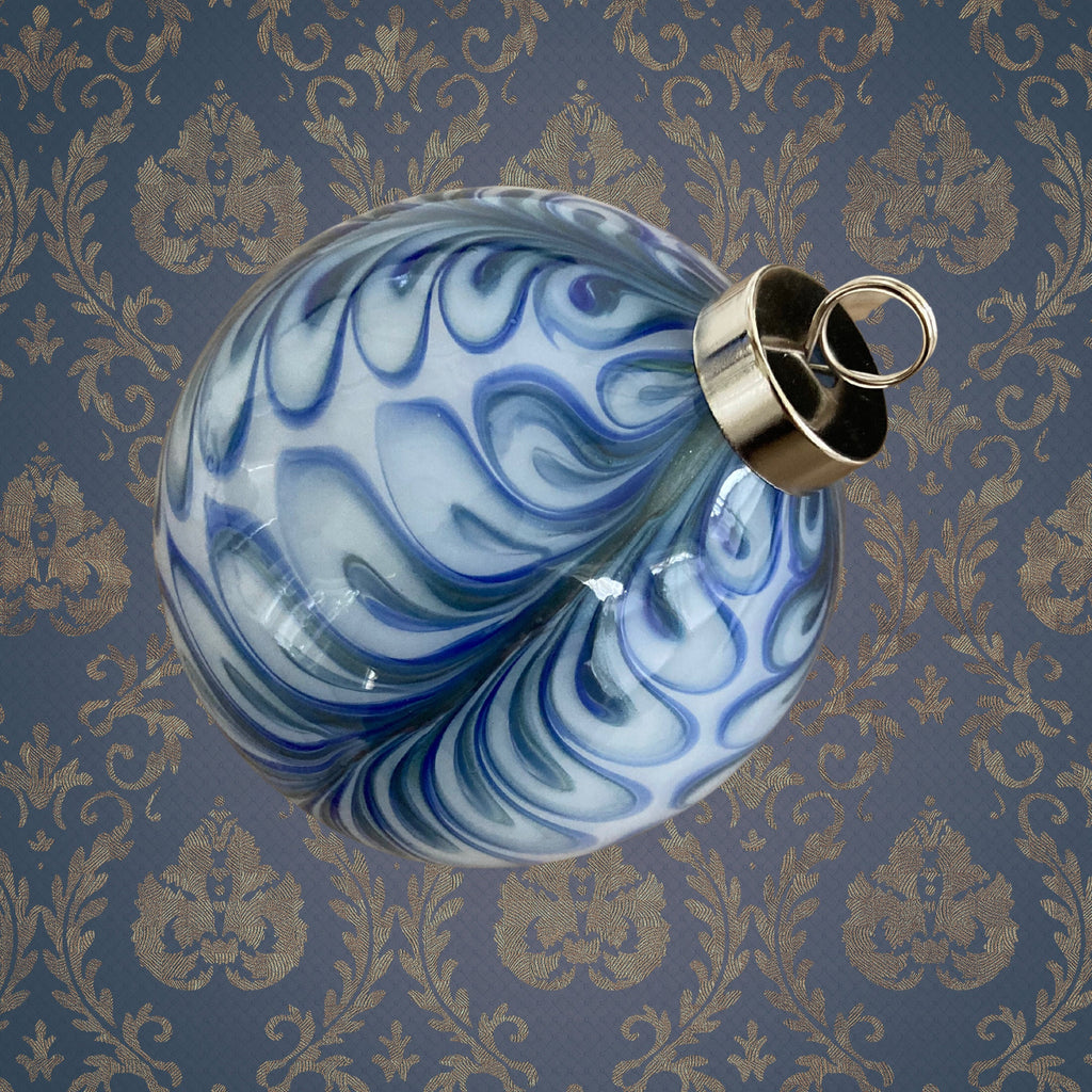 Blown Glass Christmas Ornament | one-of-a-kind | Unique Holiday Gift