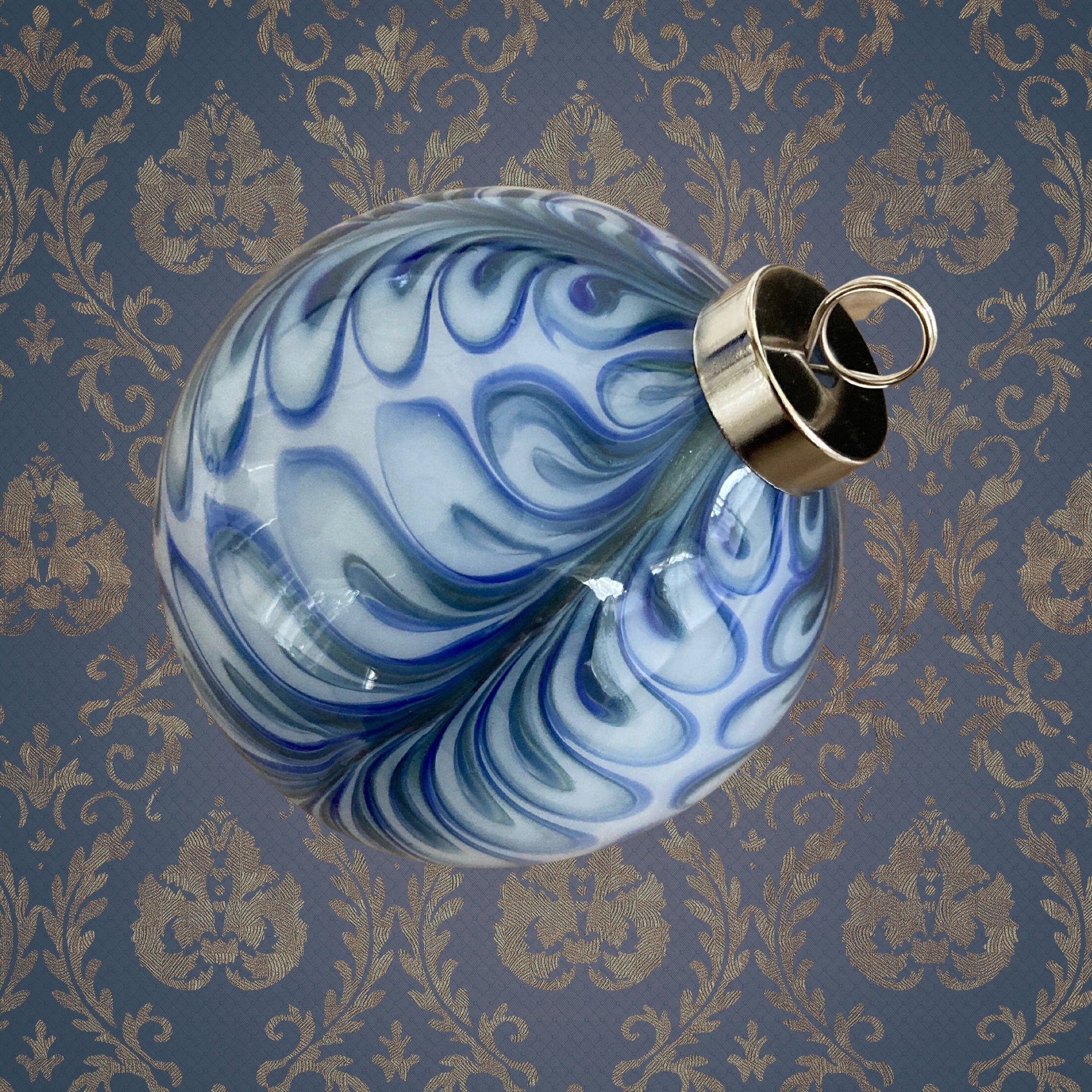Blown Glass Christmas Ornament | one-of-a-kind | Unique Holiday Gift