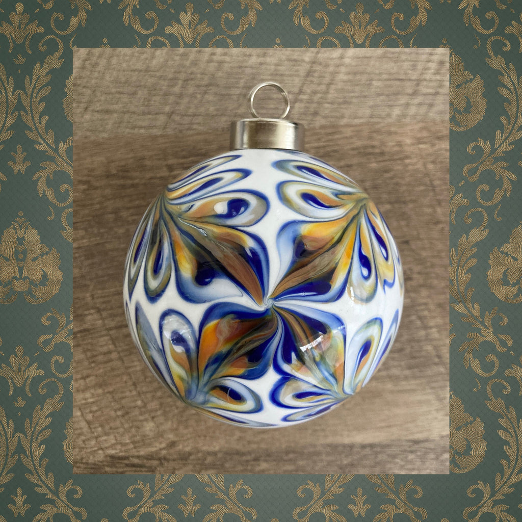 Blown Glass Christmas Ornament | One-of-a-kind | Unique Holiday Gift