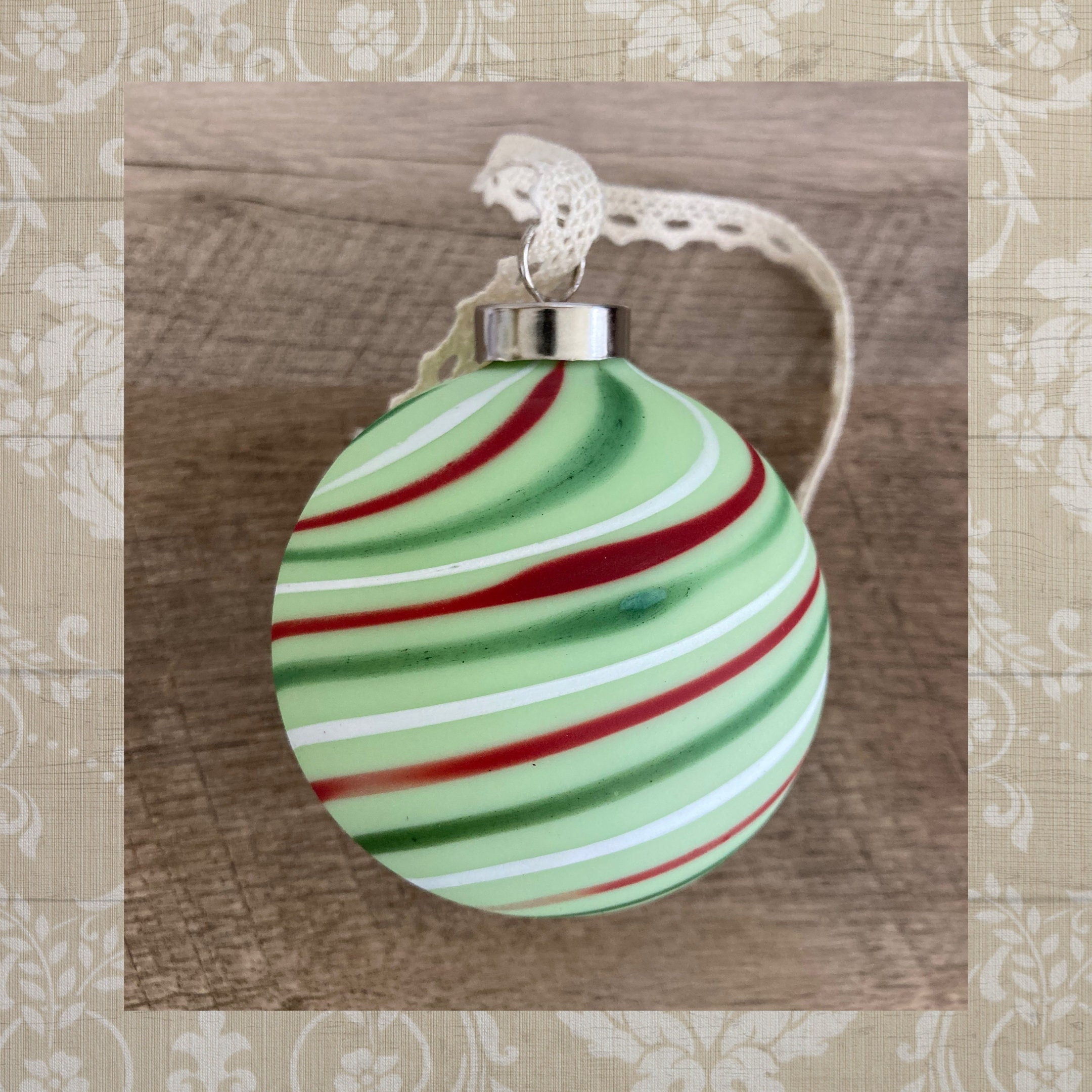 Christmas Ornament Hand-blown | one-of-a-kind | Unique Holiday Gift