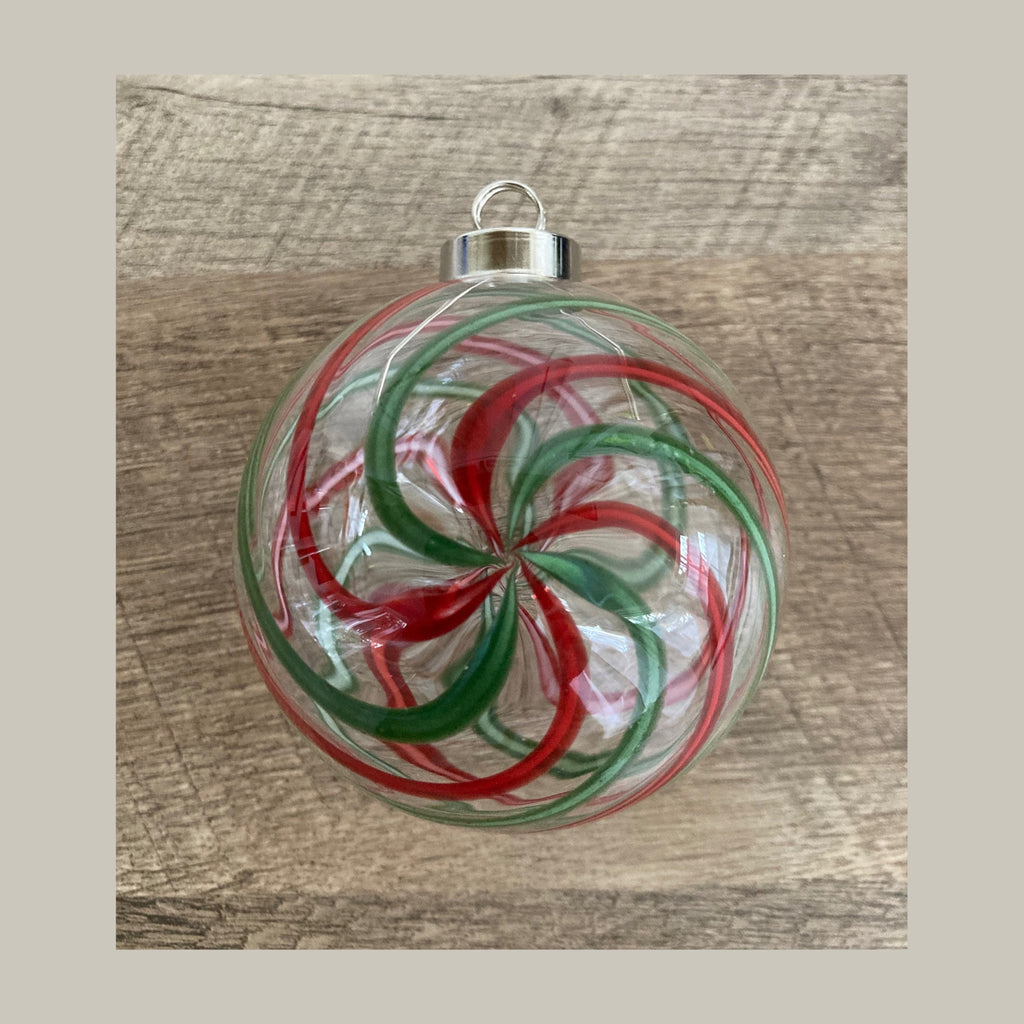 Christmas Ornament Hand-blown | one-of-a-kind | Unique Holiday Gift