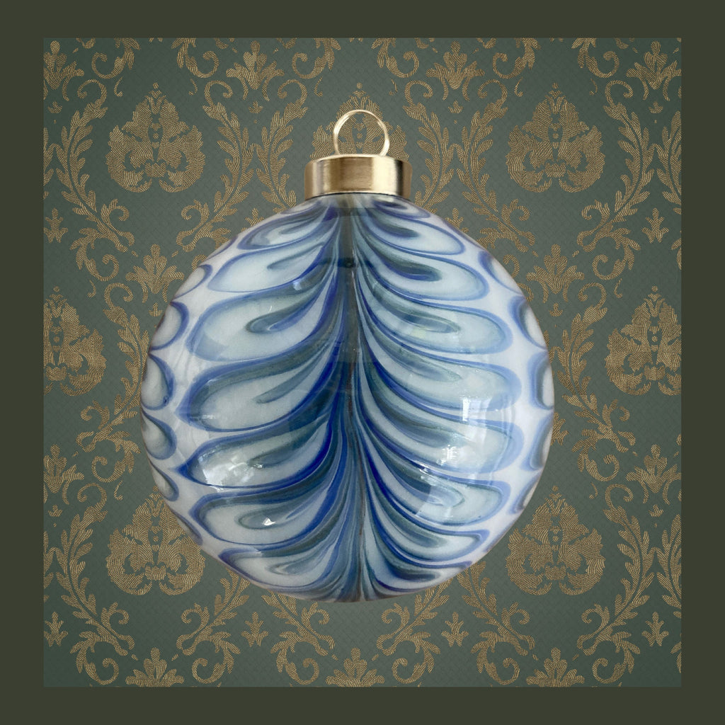 Blown Glass Christmas Ornament | one-of-a-kind | Unique Holiday Gift