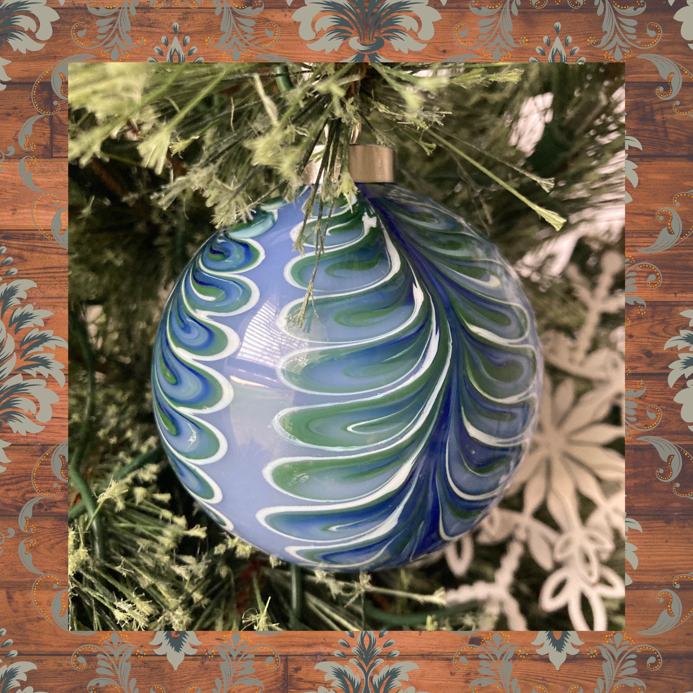 Christmas Glass Ornament | Handblown Ornament | Perfect Holiday Gift | Unique Decoration