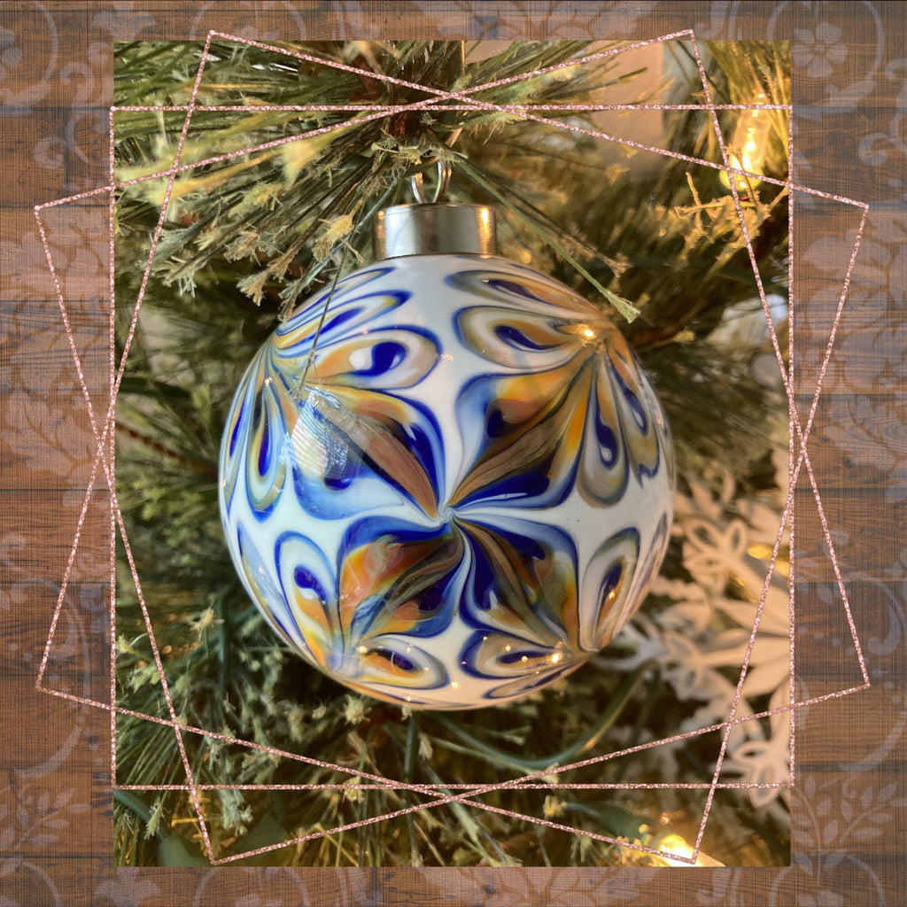 Blown Glass Christmas Ornament | One-of-a-kind | Unique Holiday Gift