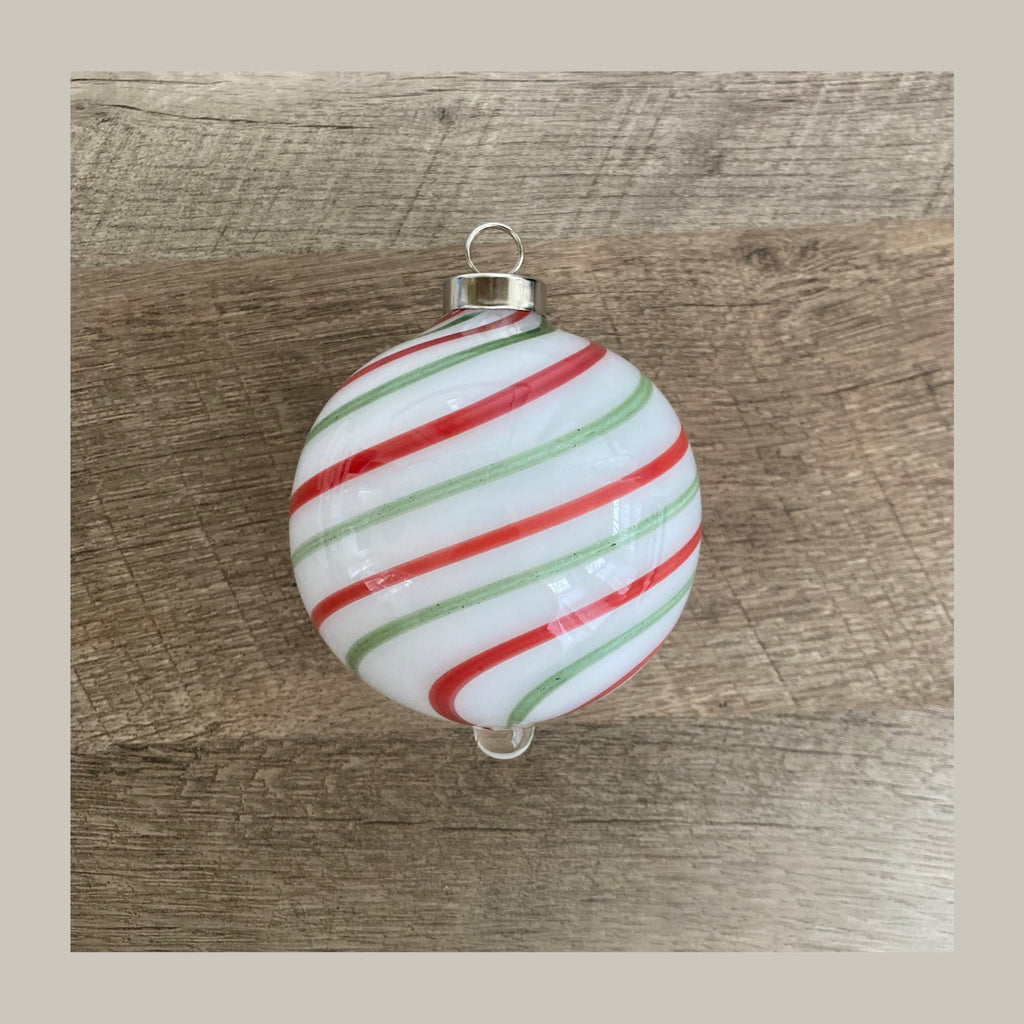 Blown Glass Christmas Ornament | One-of-a-Kind | Unique Holiday Gift