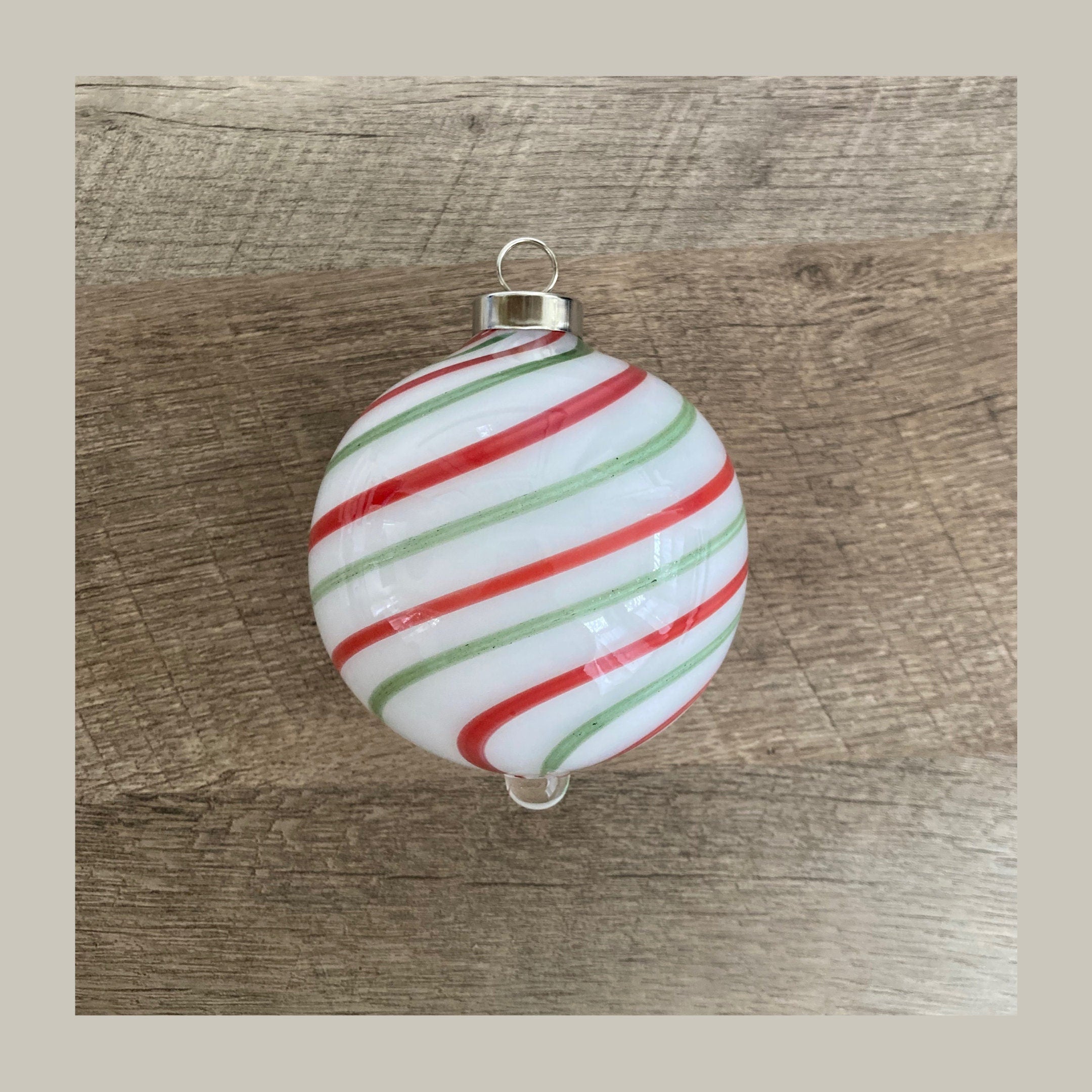 Blown Glass Christmas Ornament | One-of-a-Kind | Unique Holiday Gift